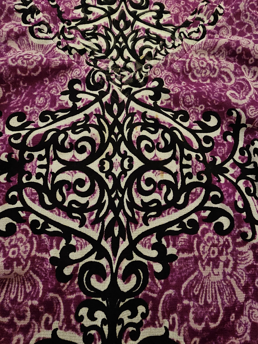 INC International Concepts Purple Patterned Top - Picture 7 of 7